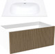 Миниатюра изображения товара Тумба с умывальником ЗОВ Кито 80 / K80LW0MRM-M115W80 (белый/тростник)