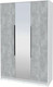 Миниатюра изображения товара Шкаф Интерлиния Концепт КТ-Ш3з (бетон/белый платинум)
