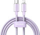Миниатюра изображения товара Кабель McDodo 36W Type-C to Lightning Transparent (1.2м, фиолетовый)