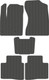 Миниатюра изображения товара Комплект ковриков для авто Alicosta 2423_1_сер для Mitsubishi Outlander IV SUV/GNOW 2022-н.в. (EVA соты, серый)