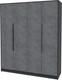 Миниатюра изображения товара Шкаф Интерлиния Концепт КТ-Ш4 (бетон портленд/антрацит)