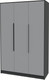 Миниатюра изображения товара Шкаф Интерлиния Концепт КТ-Ш3 (серебро/антрацит)