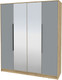 Миниатюра изображения товара Шкаф Интерлиния Концепт КТ-Ш4з (серебро/дуб золотой)