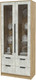 Миниатюра изображения товара Шкаф с витриной Interline Концепт КТ-ШВ2 (бетон лайт/дуб золотой)