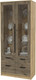 Миниатюра изображения товара Шкаф с витриной Интерлиния Концепт КТ-ШВ2 (дуб веллингтон/дуб золотой)