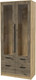 Миниатюра изображения товара Шкаф с витриной Интерлиния Концепт КТ-ШВ2 (дуб веллингтон/дуб золотой)