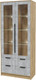 Миниатюра изображения товара Шкаф с витриной Интерлиния Концепт КТ-ШВ2 с подсветкой (бетон/дуб золотой)