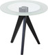 Миниатюра изображения товара Журнальный столик Мебелик Рилле 441 (черный/стекло прозрачное)