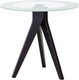 Миниатюра изображения товара Журнальный столик Мебелик Рилле 441 (черный/стекло прозрачное)