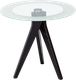 Миниатюра изображения товара Журнальный столик Мебелик Рилле 441 (черный/стекло прозрачное)