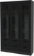 Миниатюра изображения товара Шкаф с витриной Интерлиния Концепт КТ-ШВ3 (черный/антрацит)