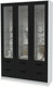 Миниатюра изображения товара Шкаф с витриной Интерлиния Концепт КТ-ШВ3 (черный/белый платинум)