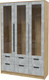 Миниатюра изображения товара Шкаф с витриной Интерлиния Концепт КТ-ШВ3 (бетон/дуб золотой)