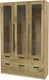 Миниатюра изображения товара Шкаф с витриной Интерлиния Концепт КТ-ШВ3 (дуб нокс/дуб золотой)