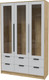 Миниатюра изображения товара Шкаф с витриной Интерлиния Концепт КТ-ШВ3 (серый/дуб золотой)
