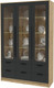 Миниатюра изображения товара Шкаф с витриной Интерлиния Концепт КТ-ШВ3 с подсветкой (антрацит/дуб золотой)