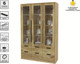 Миниатюра изображения товара Шкаф с витриной Интерлиния Концепт КТ-ШВ3 с подсветкой (дуб нокс/дуб золотой)