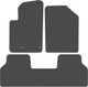 Миниатюра изображения товара Комплект ковриков для авто Alicosta 2452_1_сер для Peugeot Partner I пассажирский/5F 2002-2008 (EVA соты, серый)
