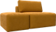 Миниатюра изображения товара Комплект мягкой мебели Лига Диванов Лига-060 НПБ с пуфом / 129602 (велюр Brut 10 желтый)