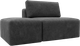 Миниатюра изображения товара Комплект мягкой мебели Лига Диванов Лига-060 НПБ с пуфом / 129603 (велюр Brut 16 темно-серый)