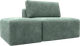 Миниатюра изображения товара Комплект мягкой мебели Лига Диванов Лига-060 НПБ с пуфом / 129604 (велюр Brut 08 зеленый)