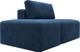 Миниатюра изображения товара Комплект мягкой мебели Лига Диванов Лига-060 НПБ с пуфом / 129605 (велюр Brut 11 синий)