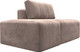 Миниатюра изображения товара Комплект мягкой мебели Лига Диванов Лига-060 НПБ с пуфом / 129589 (велюр Tower 05 бежевый)