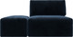 Миниатюра изображения товара Комплект мягкой мебели Лига Диванов Лига-060 НПБ с пуфом / 129590 (велюр Tower 13 синий)