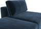 Миниатюра изображения товара Комплект мягкой мебели Лига Диванов Лига-060 НПБ с пуфом / 129590 (велюр Tower 13 синий)