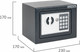 Миниатюра изображения товара Мебельный сейф Daswerk SC-170EL / 291338 (графит)