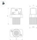 Миниатюра изображения товара Трековый светильник Arlight MAG-ORIENT-BABY-R22-2W Day4000 BK 24deg / 046621