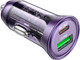 Миниатюра изображения товара Зарядное устройство автомобильное Borofone BZ26A один порт PD43W + кабель Type-C to Type-C (фиолетовый)