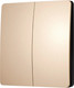 Миниатюра изображения товара Выключатель Arlight Intelligent KINETIC-801-22-2G-WP-SUF Gold / 043313