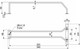 Миниатюра изображения товара Держатель для бокалов AKS однорядный 340x65x114 / 62 753 (черный)