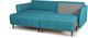 Миниатюра изображения товара Диван угловой Mio Tesoro 428 (аквамарин 1461)