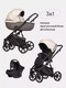 Миниатюра изображения товара Детская универсальная коляска Riko Montana 3в1 Plus (43, коричневый/бежевый)