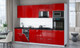 Миниатюра изображения товара Кухонный гарнитур Интерлиния Мила Gloss 2.9-ПМ3 (красный глянец/красный глянец/кастилло темный)