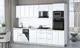 Миниатюра изображения товара Кухонный гарнитур Интерлиния Мила Gloss 3.0-ПМ3 (белый/белый/серый каспий)