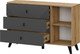 Миниатюра изображения товара Тумба Mio Tesoro Байкал 3 ящика со створкой (дуб золотистый/графит)