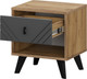 Миниатюра изображения товара Прикроватная тумба Mio Tesoro Байкал (дуб золотистый/графит)