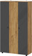 Миниатюра изображения товара Шкаф Mio Tesoro Байкал трехстворчатый (дуб золотистый/графит)