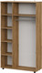 Миниатюра изображения товара Шкаф Mio Tesoro Байкал трехстворчатый (дуб золотистый/графит)