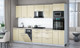 Миниатюра изображения товара Кухонный гарнитур Интерлиния Мила Gloss 3.05-ПМ3 (ваниль глянец/ваниль глянец/травертин серый)
