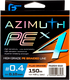 Миниатюра изображения товара Леска плетеная F-Fishing Azimuth PE X4 150м Orange / FAZO4-010 (0.10мм)
