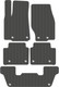 Миниатюра изображения товара Комплект ковриков для авто Alicosta 2555_1_сер д/Jeep Grand Cherokee V SUV/WL 6мест +3ряд 2021-н.в. (EVA соты, серый)