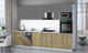 Миниатюра изображения товара Кухонный гарнитур Интерлиния Мила Gloss 3.1-ПМ3 (дуб вотан/серый/белый гранит)