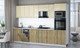 Миниатюра изображения товара Кухонный гарнитур Интерлиния Мила Gloss 3.1-ПМ3 (дуб вотан/ваниль глянец/серый каспий)