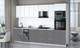 Миниатюра изображения товара Кухонный гарнитур Интерлиния Мила Gloss 3.1-ПМ3 (серый/белый/опал светлый)