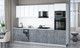Миниатюра изображения товара Кухонный гарнитур Интерлиния Мила Gloss 3.1-ПМ3 (керамика/белый/белый гранит)