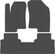 Миниатюра изображения товара Комплект ковриков для авто Alicosta 1667_1_сер для Haval Jolion I SUV 2020-н.в. (EVA соты, серый)